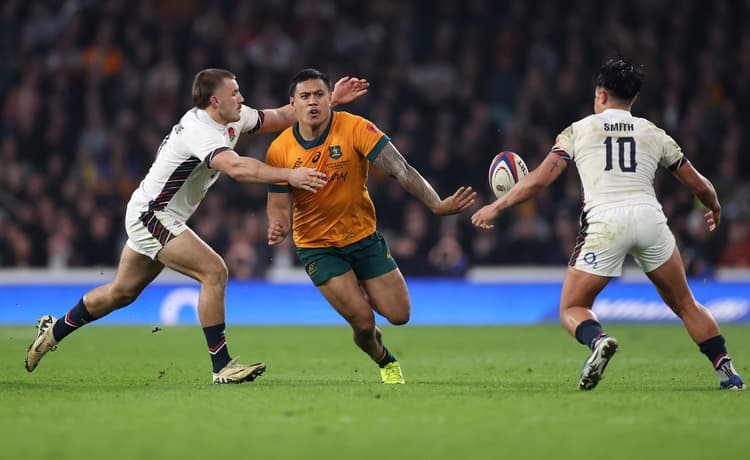Len Ikitau is committed to Australian Rugby until at least the home Rugby World Cup. Photo: Getty Images