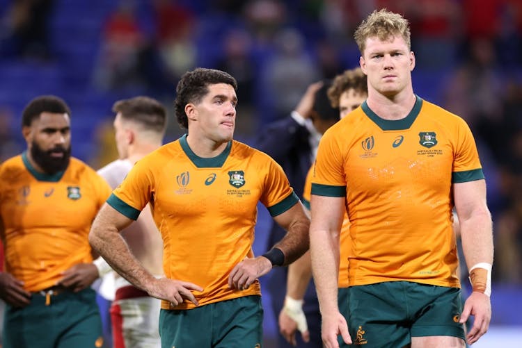 The Wallabies have a slim chance of qualifying for the knockout stages. Photo: Getty Images